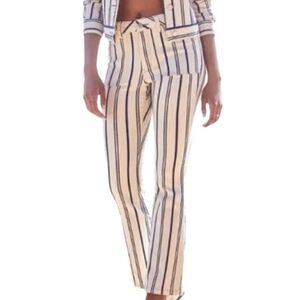 Velvet Heart Demin High Rise Blue And White Striped Jeans Size 27